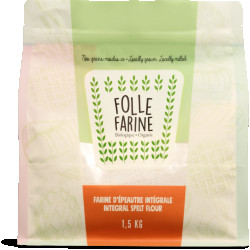 FARINE D'ÉPEAUTRE INTÉGRALE BIOLOGIQUE 1.5KG