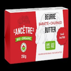 BEURRE BARATTÉ SALÉ 250G