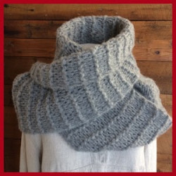 FOULARD INFINITÉ GRIS PALE