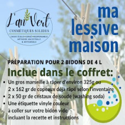 COFFRET MA LESSIVE - FAIT 8 LITRES TOTAL