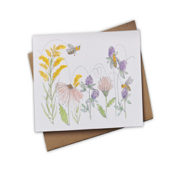 "CARTE DE SOUHAITS ""FLEURS DE NOTRE MIELLERIE"""